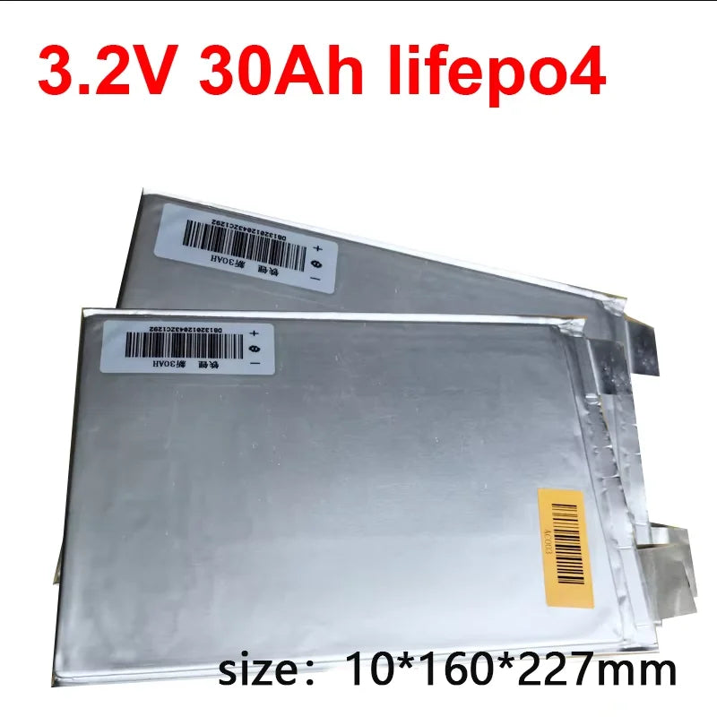 Gtk 3.2V 30AH 30A lifepo4 lithium battery cell lipo rechargeable pouch CCA free shipping for solar system DIY Repair pack