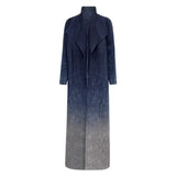 Miyake Pleated Turndown Collar Double Breasted Button Long Sleeve Cardigan Dress Women 2025 New Abaya Original Designer Clothes
