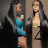 Bone Straight Honey Blonde Human Hair Wigs #27 13x6 HD Transparent Lace Front Wigs For Women Pre Plucked 200% Density 30 Inch