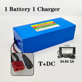 13S5P Battery Pack 48V battery 20Ah 18650 Lithium Suitable for scooters, mountain bikes ，with BMS
