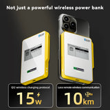 Heltec MeshPocket Qi2 5000/10000mAh Magnetic Power Bank, Meshtastic Compatible, E-Ink Display, PD Fast Charge for iPhone Android