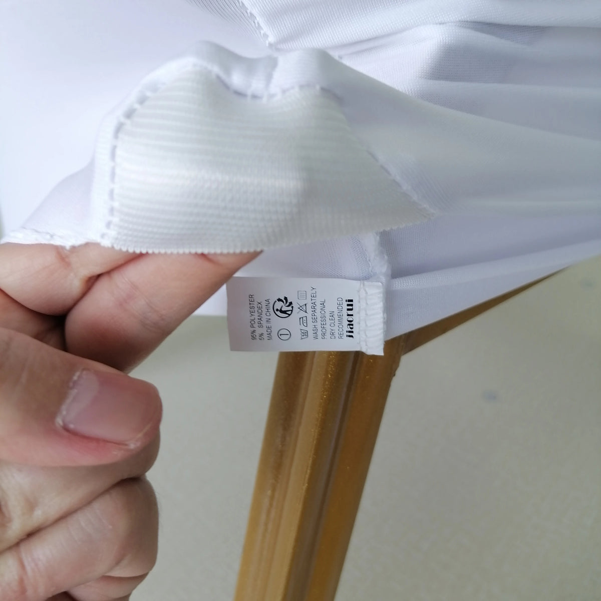 Jiaorui 10/20/30/50/100 Pcs Spandex Wedding Chair Seat Cover