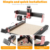 Twotrees 3-Axis/4-Axis CNC Router Milling Cutting Machine TTC450 PRO  Jewelry Engraver For Wood Acrylic PCB PVC MDF Metal