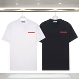 2025 Summer T-shirt Versatile, Simple, Casual, Loose, Fashionable, Pure Cotton Short Sleeved