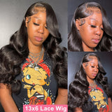 220 Density Body Wave Lace Human Hair Frontal Wig 13x4 13x6 Hd Transparent Lace Wigs For BLack Women Pre Plucked Front Hair Wigs