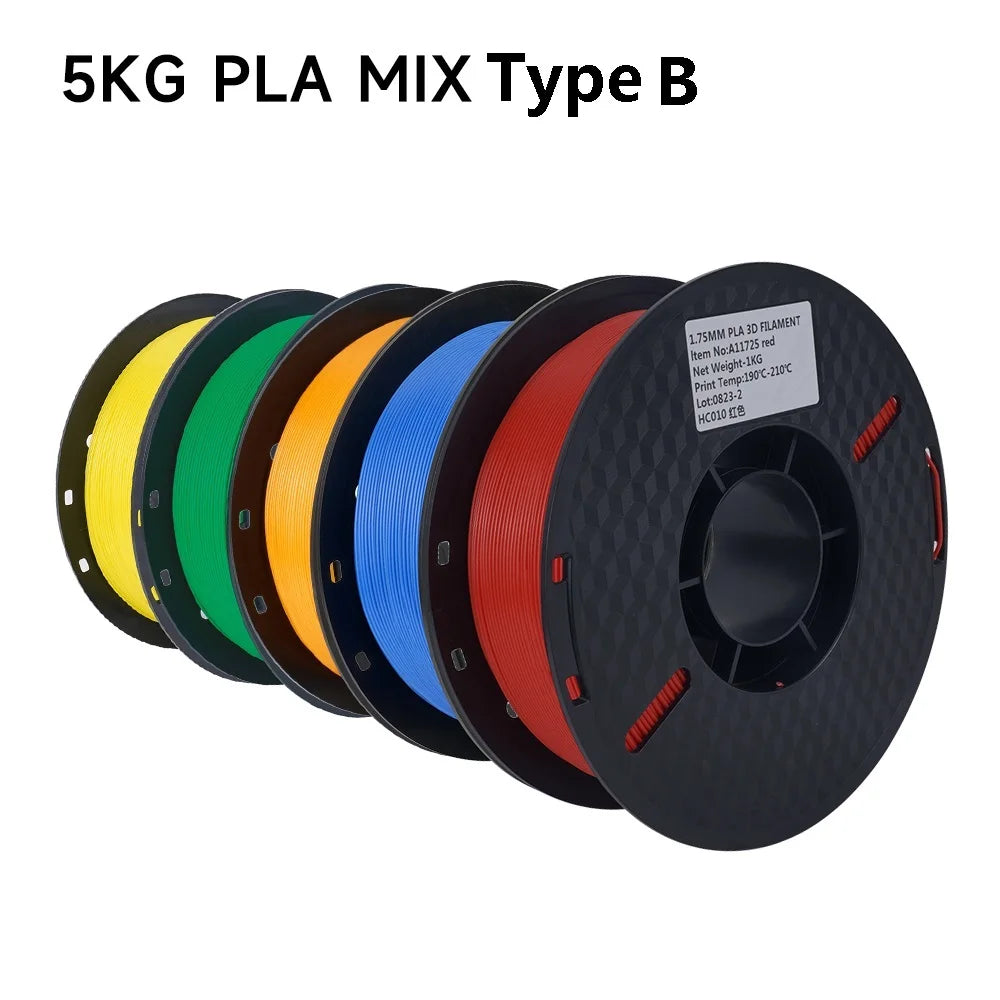 KingRoon 5KG 10KG PLA PETG Filament 1.75mm 3D Printer Plastic No Bubble Spool 3D Printing Materials for 3D Printers