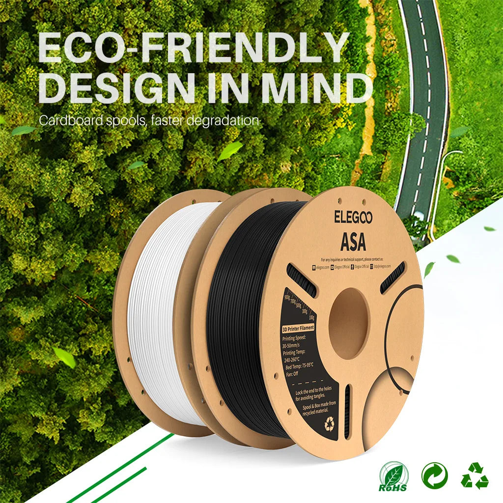ELEGOO ASA Filament 1.75mm 1KG 3D Printer Filament perfect ASA Elegoo Filament for 3D Printer