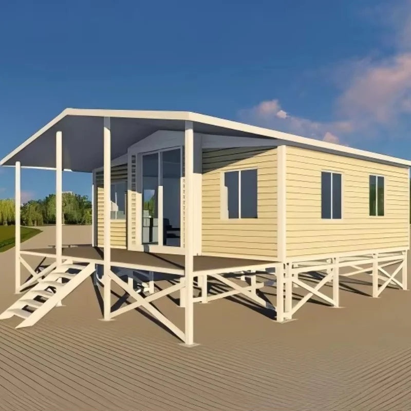 40Ft Luxury Tiny Villa Double Story Foldable Container House Expandable Modular Prefab Folding Container House Tiny Mobile Homes