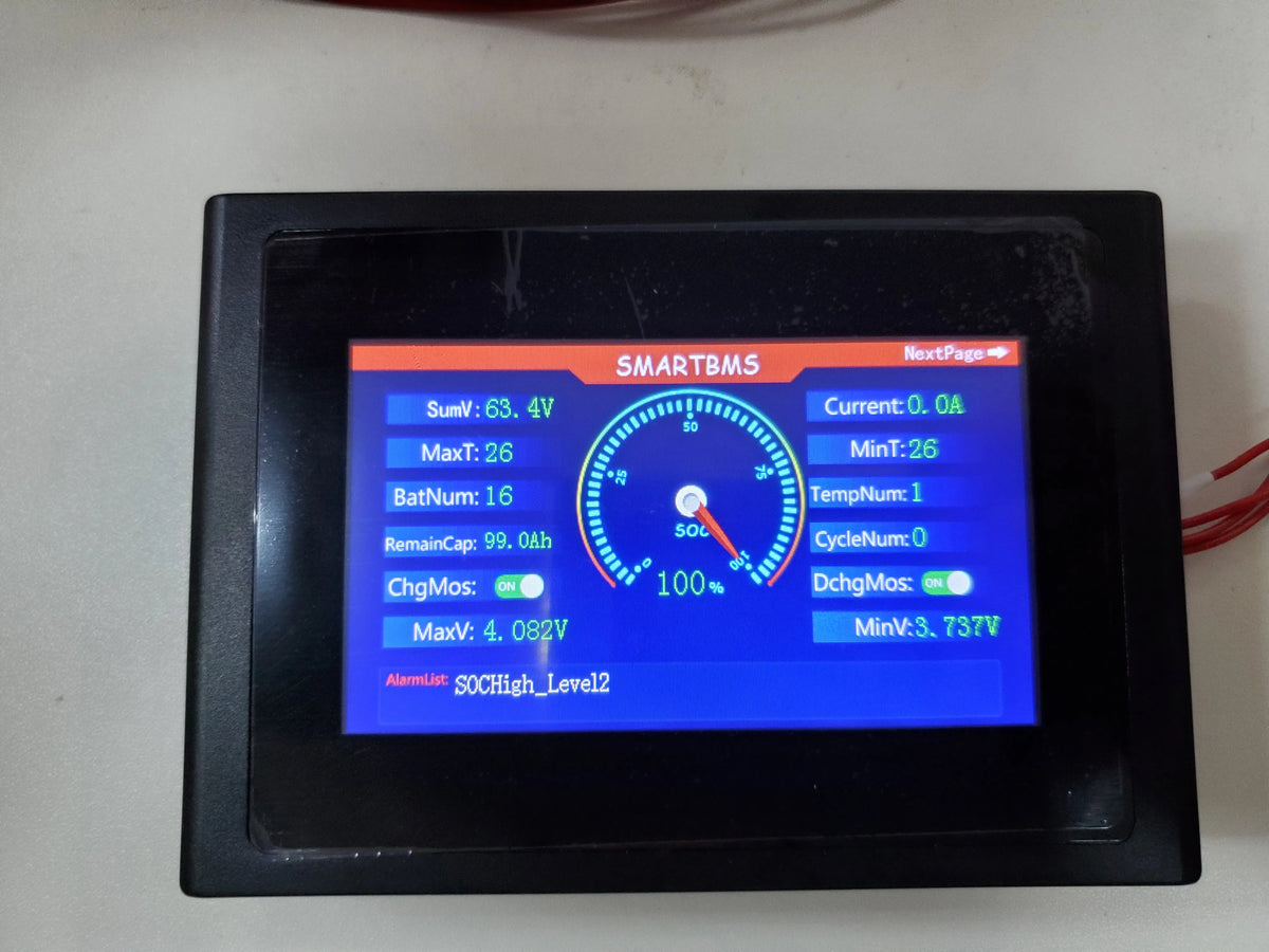 DALY Smart BMS Touch Screen For Li-ion Lithium LTO LiFePO4 48V 24V 12V 60V 72V 84V Bluetooth BMS