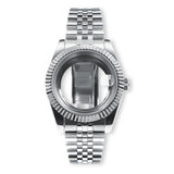 36mm/39mm Sapphire Glass For Men Watch Case Fit NH36 NH34 NH35 Movement Fashion Waterproof Jubilee Stainless Steel