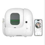 PETKIT PUROBOT MAX PRO Self Cleaning Cat Litter Box with AI-Camera, Semi-Automatic Bag Sealing,Triple Odor Control
