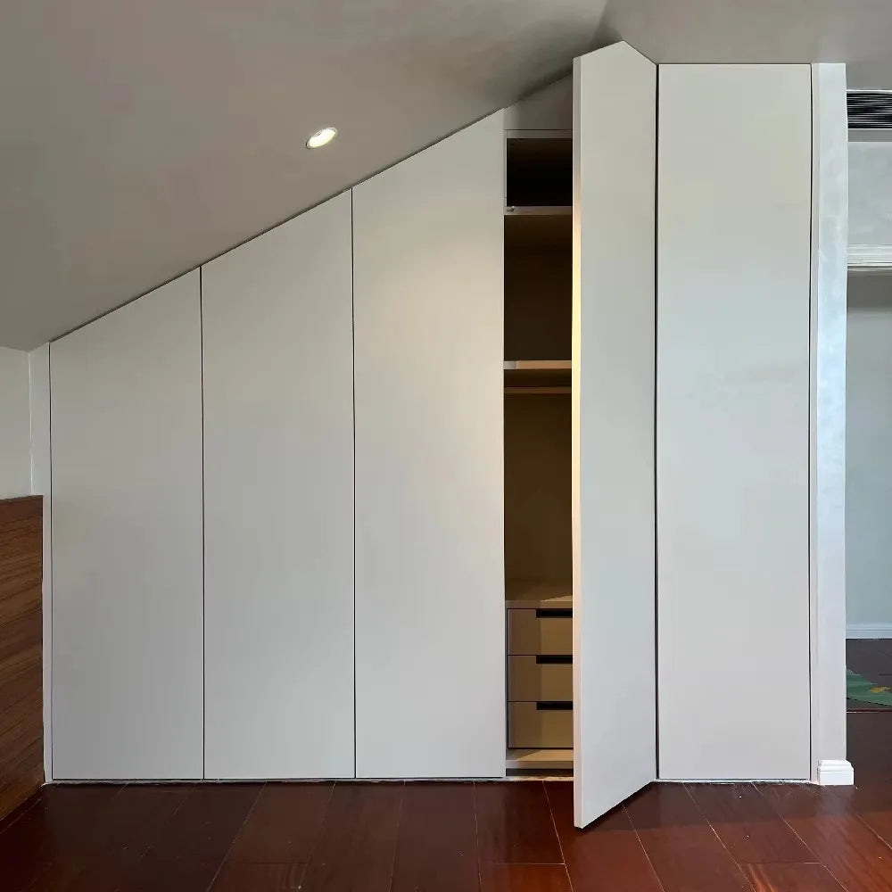 Any Size Custom Modern Light Luxury Honeycomb Aluminum Alloy Wardrobe Bedroom Home Bed End Cabinet Multi Storage Sturdy Tall Eco