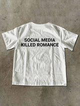 IslaSuriya Social Media Kills Romanticism Graphic Printed Women Round Neck T-Shirt