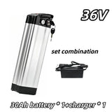 Universal 36V 15AH-60AH Silver Fish 18650 lithium-ion battery,Folding Bike Battery , built-in BMS