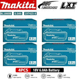 100% Original Style 18V 6.0Ah Rechargeable Battery Use Power Tool Battery Compatible With Makita BL1830 BL1860B Cordless Tools