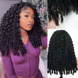 Burmese Curly Wigs Human Hair 7x6 Lace Frontal Wig 44 46 Inches For Women 7x6 Glueless Curly HD Lace Front Wigs With Spiral End