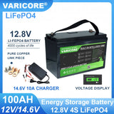 VariCore 12V/24V/36V/48V 360Ah 340Ah 180Ah 100Ah 120Ah LiFePO4 Battery for 4s 8s 10s 16s Solar Touring Car Golf Cart Duty-free