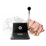 35mm Round Photo Paper Cutter With 100 Sets Key Chain DIY Materials