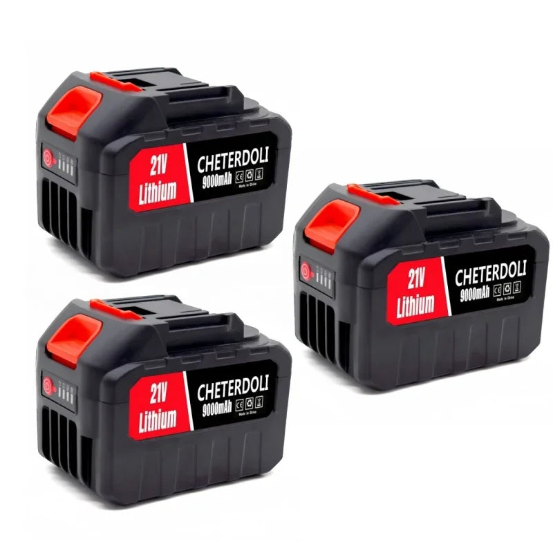 Aleiavy 21V Battery 9.0Ah For Makita 18V Power Tools Replacement Accessories BL1860 BL1850 / Li-ion Rechargeable Batteries Pack