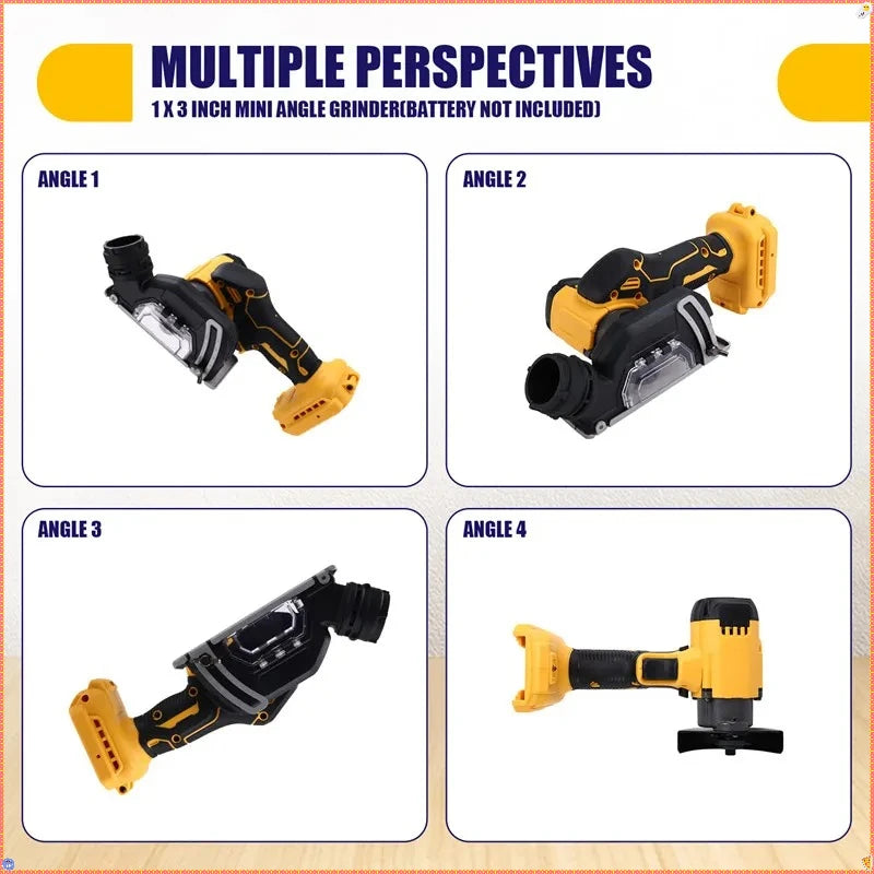 DeWALT 3 Inch Handle Cordless Angle Grinder CUT OFF Electirc Cutting Mini Circular Saw Machine Power Tools For DeWALT Battery