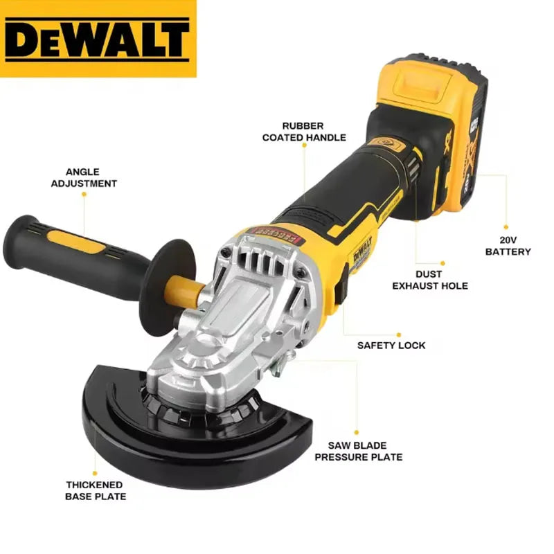 Dewalt DCG405FN 125MM Brushless Angle Grinder Wireless 9000RPM Cutting Polishing Machine For Lithium Batteries