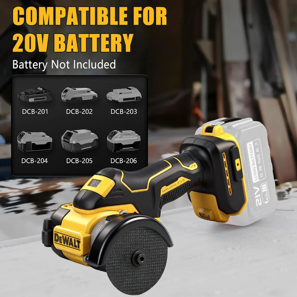 DeWALT Cordless Angle Grinder 3 Inch Mini Polishing Grinding Machine Electric Cutting Power Tools For 20V Battery belt sander