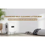 Automatic Self-Cleaning Smart Cat Litter Box with APP Control - Self-Cleaning Cat Litter Box for Multiple Cats