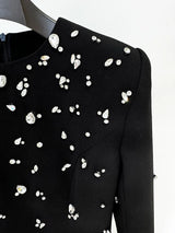 TOP QUALITY Newest 2026 Designer Fashion Women's Rhinestone Diamonds Beaded Long Maxi Dress