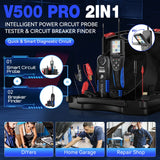 VDIAGTOOL V500PRO 2-in-1 Automotive Power Probe Tool with Multimeter/Oscilloscope/Injector Test 9-30V Circuit Voltage Break Test