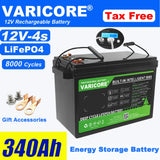 VariCore 12V/12.8v 340Ah 360Ah 200Ah 180Ah 120Ah LiFePO4 Battery Lithium Iron Phosphate Batteries Travel Camp 14.6v Golf Cart
