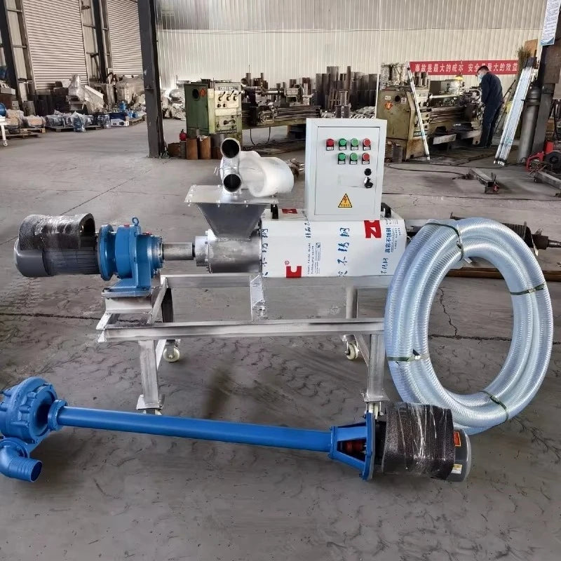 Farm animal manure dehydration press poultry manure dryer