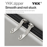Mixi 2026 New Design Wide Handle Suitcase Men Carry-On Luggage Women Travel Trolley Case 20 Inch Cabin PC Aluminum Frame M9275