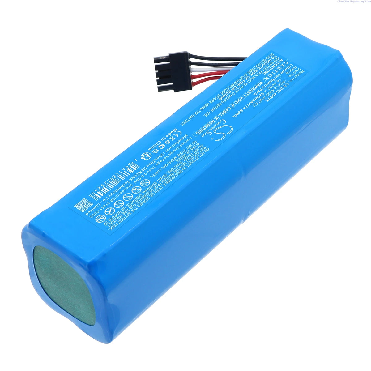 Replacement 14.4V 5200mAh Battery for Dreame RLX53SE, D20, D20 Pro Plus, Bot L40 Ultra A, D20 Ultra, L30 L40 X50 Ultra RCLE0510
