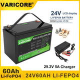 VariCore 24V 100Ah 60Ah 32Ah 8s LiFePO4 Battery Lithium Iron Phosphate for Boat Golf Cart Car Lighter Batteries 29.2V Duty-Free