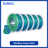 ELEGOO 5KG/10KG 1.75mm Silk PLA Filament,3D Printer Filament 1kg Gold Silver Fits for Most FDM 3D Printers