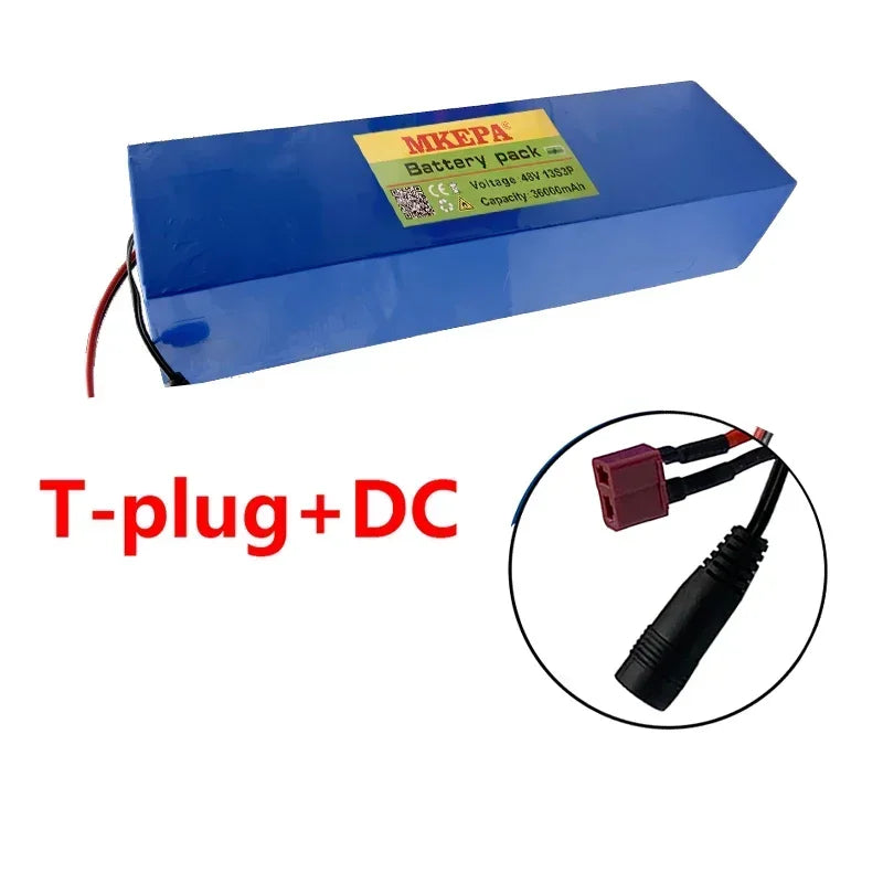48V 13S3P 36Ah 21700 electric scooter folding takeaway car electric motorcycle lithium ion battery, with BMS，high power
