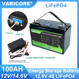 VariCore 12V/24V/36V/48V 360Ah 340Ah 180Ah 100Ah 120Ah LiFePO4 Battery for 4s 8s 10s 16s Solar Touring Car Golf Cart Duty-free