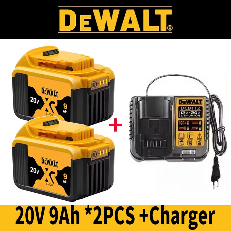 100% Genuine Dewalt 20V Battery ,20V 6Ah 5Ah Rechargeable Battery &Charger DCB206 For Dewalt Power tool Replacement battery