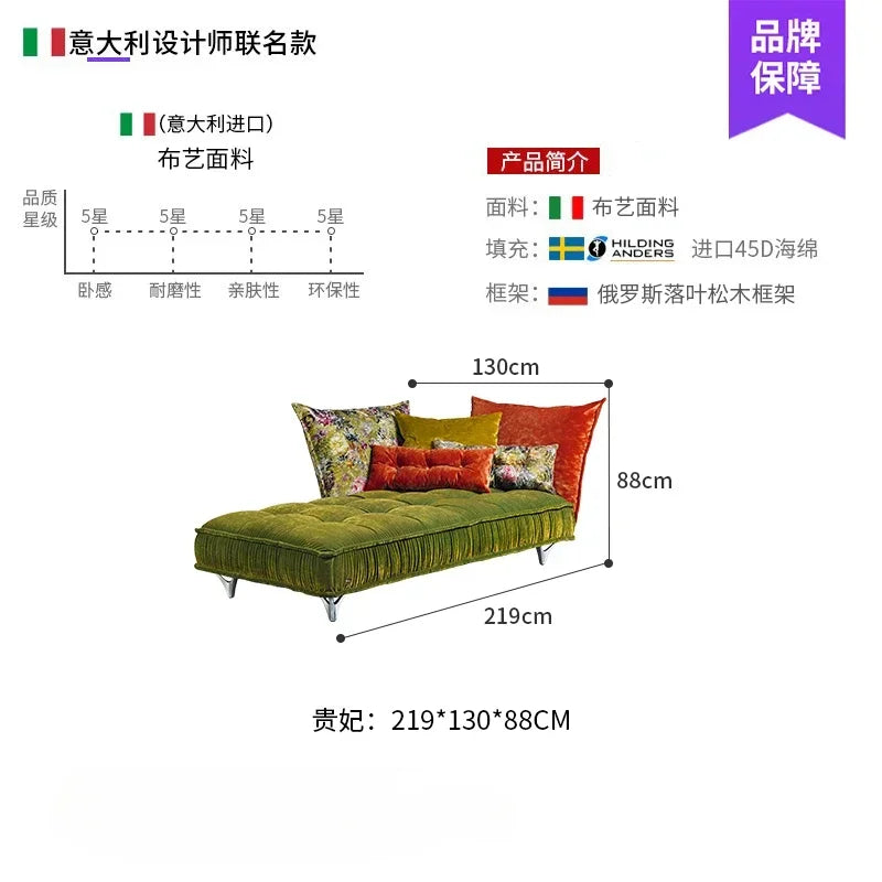 Sofa living room retro pattern high-end villa corner combination fabric sofa
