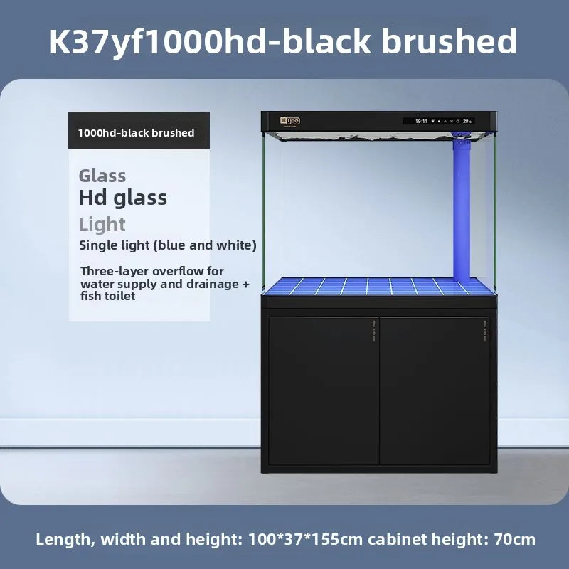 JC office/living room fish tank environmental protection glass aquarium bottom filter