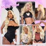 30 Inches 613 Lace Front Wig Human Hair 13x4 13x6 360 Body Wave Blonde