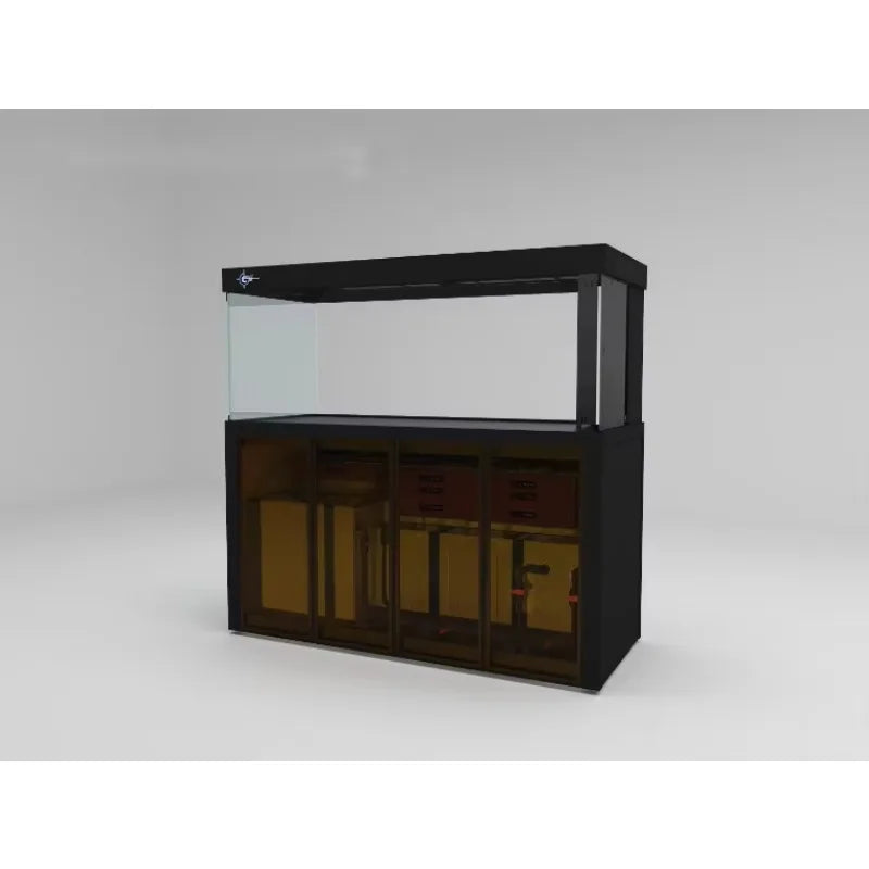 All-in-One AquariumLarge Eco-Friendly Glass Aquarium Fish Tank With Cabinet For Desktop Outdoor Dining Room Available 5W 25W 50W