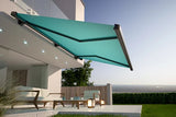 Motorized Waterproof Automatic Retractable Sun Shade Canopy Rain Proof Remote Control Full Cassette Awning for Outdoor Cafe