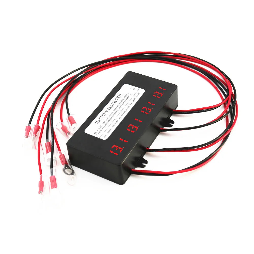 Digital Display 48V Battery Equalizer for 4 X 12V Batteries Balancer 4S 12V Gel Flood AGM Lead Acid Batteries Charger Regulator