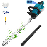 Brushless Electric Hedge Trimmer 3000RPM Cordless Garden Bush Trimmer 180°Rotatable Handle Power Tool For Makita 18V Battery Pin