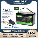 VariCore 12V/24V/36V/48V 360Ah 340Ah 180Ah 100Ah 120Ah LiFePO4 Battery for 4s 8s 10s 16s Solar Touring Car Golf Cart Duty-free