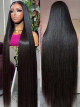 13x4 13x6 HD Lace Frontal 5x5 Closure Wigs | 40 42 Inch Bone Straight