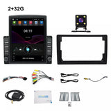 Car Entertainment With Android Double Din Car Stereo Android 13 With 12LED Rearview Android Auto