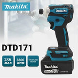 Makita TD171 Brushless Impact Driver Rechargeable Screwdriver Drills Cordless Power Tools 18V BL Motor Bare Tool Unit Tools
