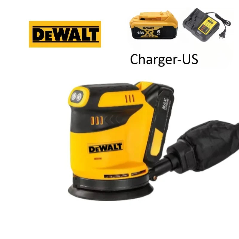 DEWALT Orbital Sander Speed Dust Collection for Heavy-Duty Wood Polishing in Construction  Workshop Tool For DEWALT Battery